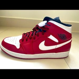 Jordan 1 Mid Gym Red 2018 (554724-605)